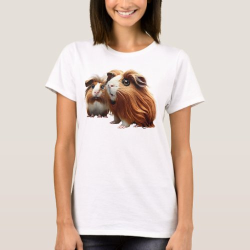 Whispers of Whiskers The Guinea Pig Duet T_Shirt
