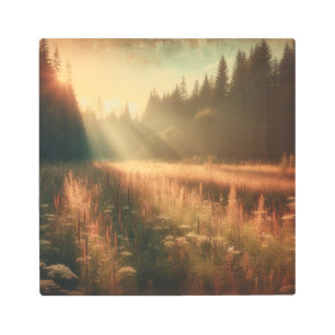 Whispers of Willow – Retro Metal Nature Art