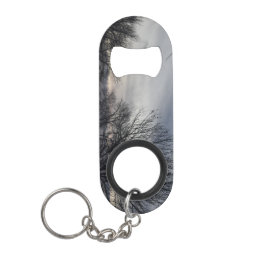 Whispers of Winter Keychain Bottle Opener