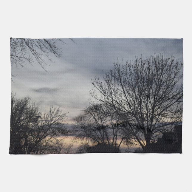 Whispers of Winter Kitchen Towel (Horizontal)
