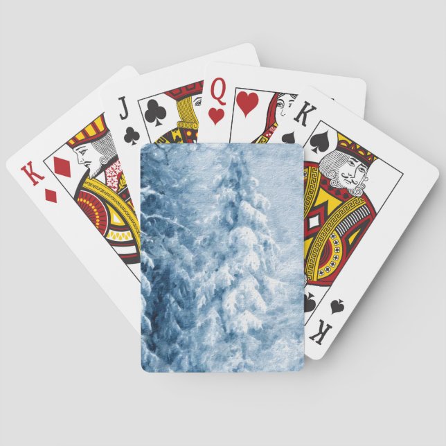 Whispers of Winter Poker Cards (Back)