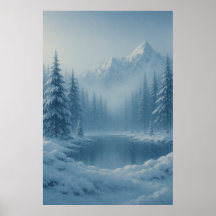 Whispers of Winter – Snowy Mountain Serenity