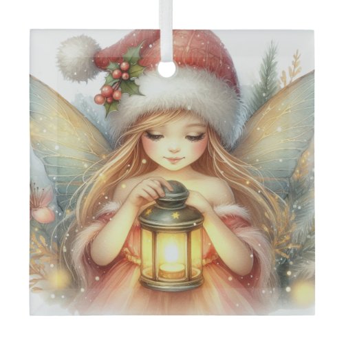 Whispers of Winter: The Christmas Fairy Glass Ornament