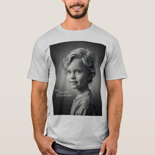 Whispers of Wonder A Portrait in Pencil T_Shirt