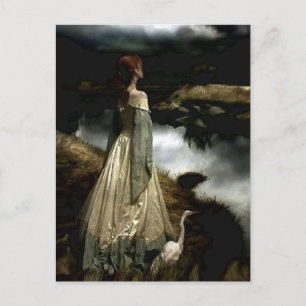 “Whispers on the Wind” by Edward Robert Hughes Postcard