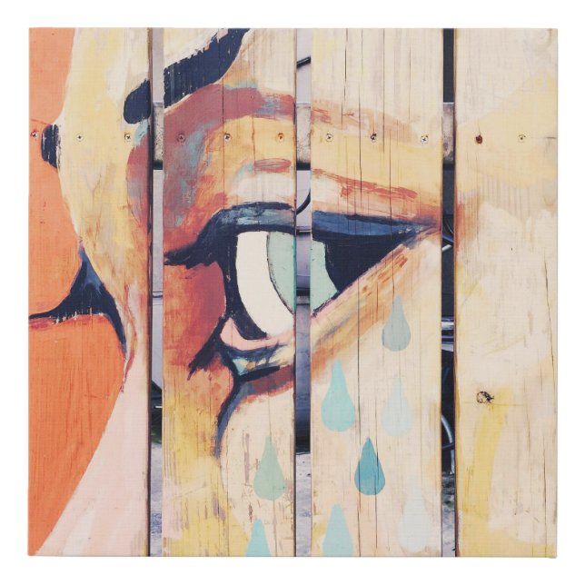 Whispers on Wood Faux Canvas Print (Front)