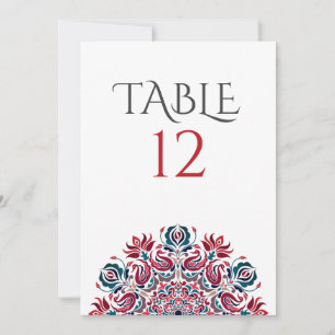 Whispers Swan Birds Lotus Flowers Table Number