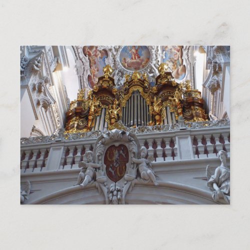 Whistle Passau Pipe Organ Postcard