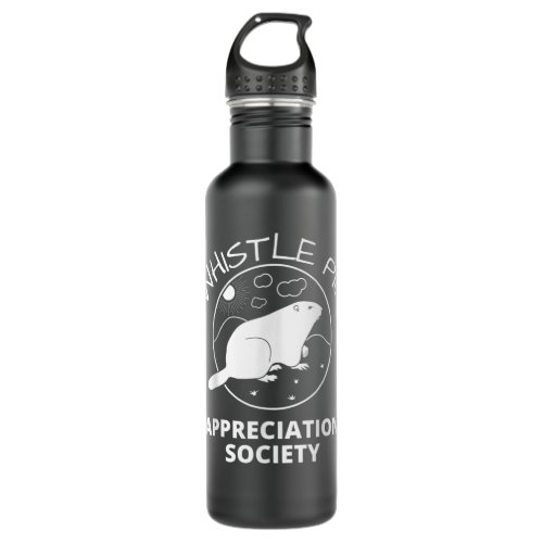 Whistle Pig Appreciation Society _ Groundhog Stainless Steel Water Bottle