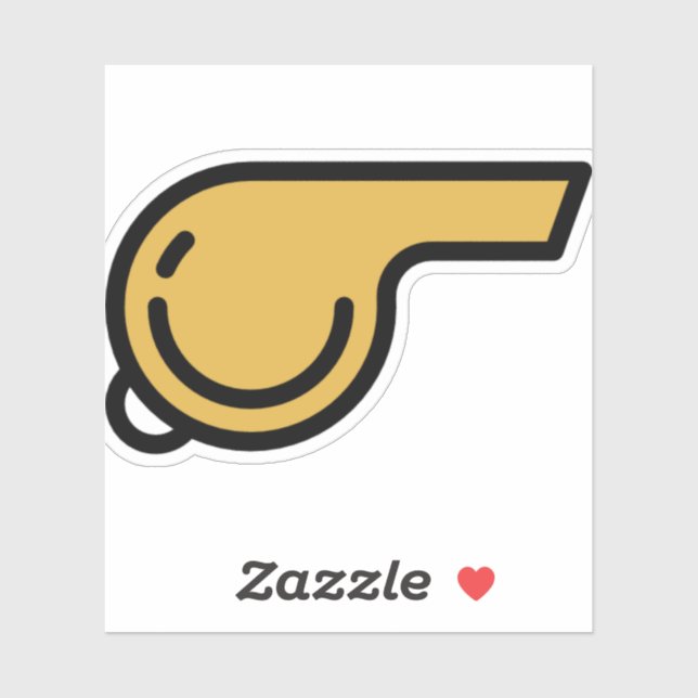 whistle sticker (Sheet)