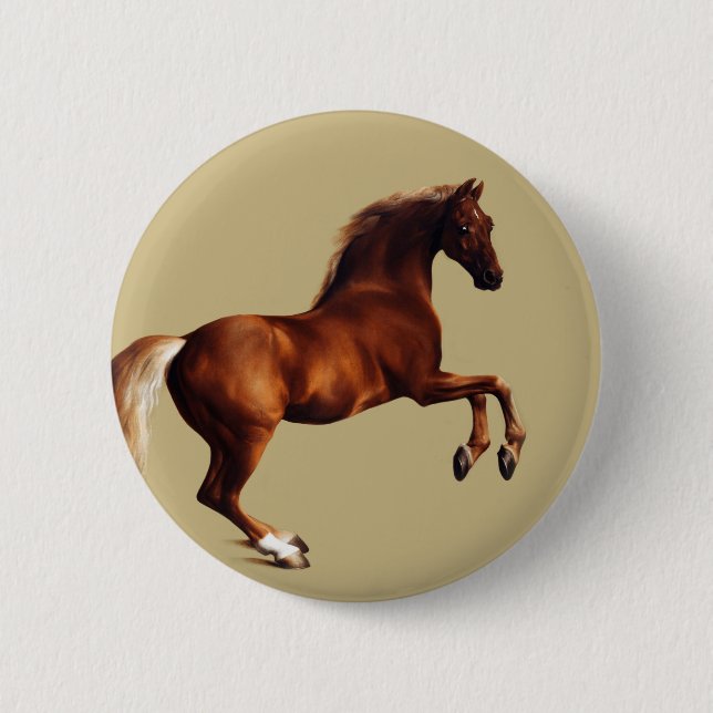 Whistlejacket horse by George Stubbs Button (Front)