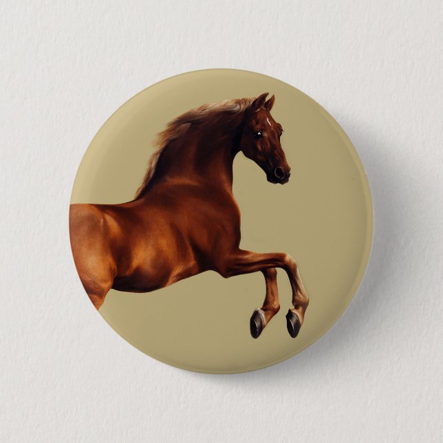 Whistlejacket horse by George Stubbs Button (Front)