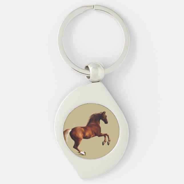 Whistlejacket horse by George Stubbs Keychain (Front)
