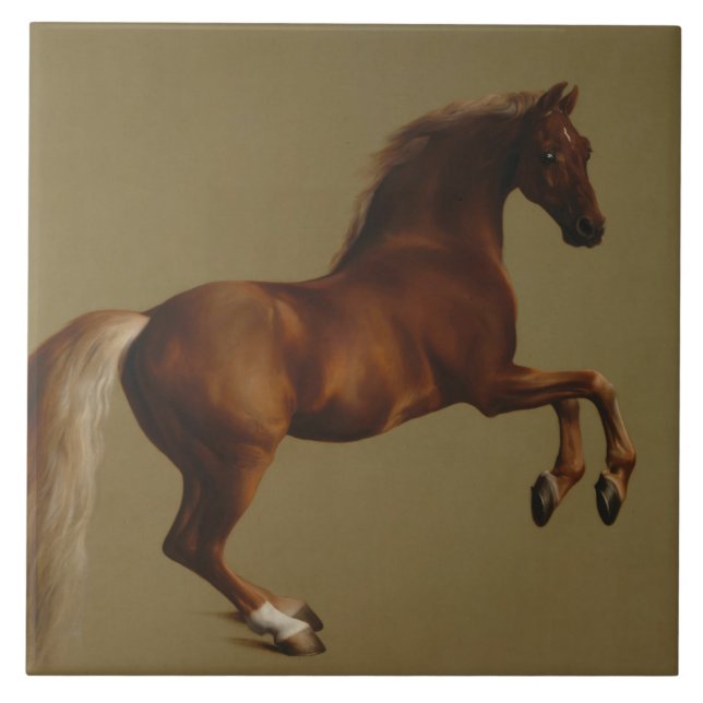 Whistlejacket the Horse (by George Stubbs) Ceramic Tile (Front)
