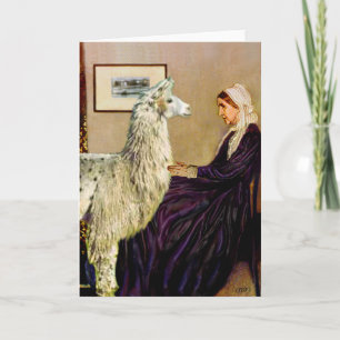 Whistler's Mother's Llama Card