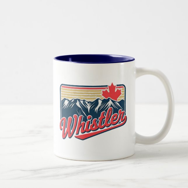 Whistler BC Canada  Two-Tone Coffee Mug (Right)