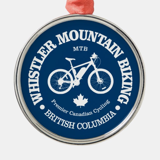 Whistler BC (MTB) Metal Ornament (Front)