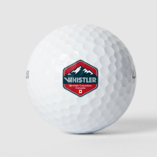 Whistler British Columbia Canada Design Golf Balls
