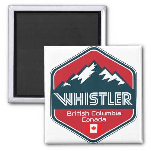 Whistler British Columbia Canada Design Magnet