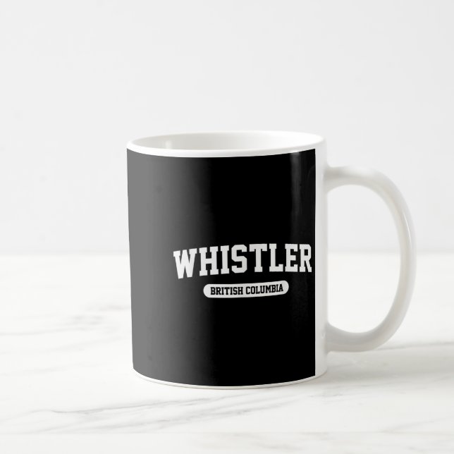 Whistler British Columbia Canada Ski Mountain Skii Coffee Mug (Right)