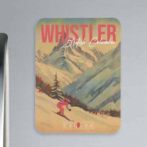 Whistler British Columbia Canada Vintage 1960s Magnet