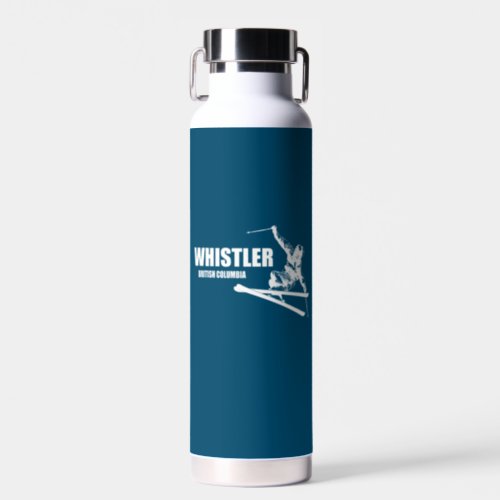 Whistler British Columbia Skier Water Bottle