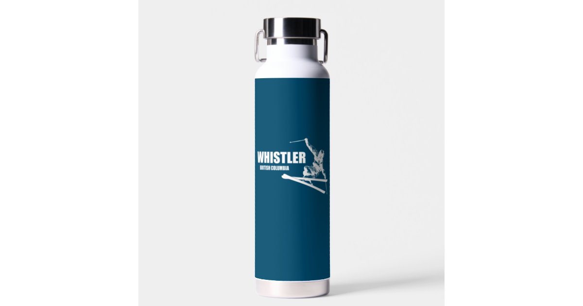 Whistler British Columbia Skier Water Bottle