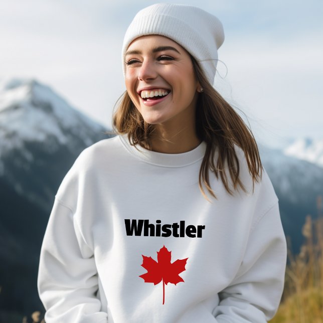 Whistler Canada Natural Red Maple Leaf Sweatshirt (Creator Uploaded)