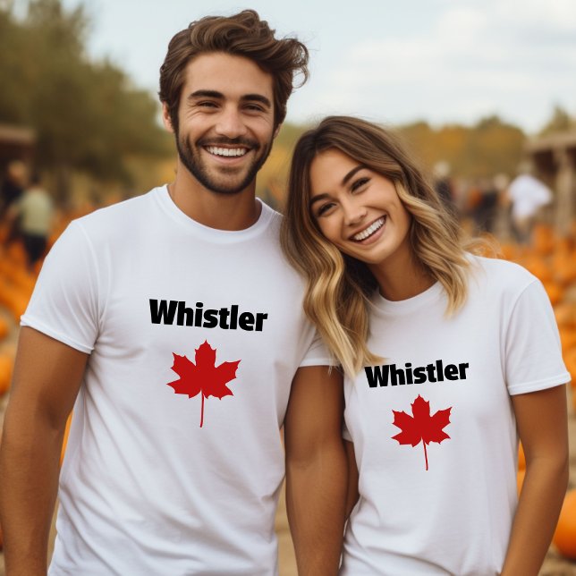 Whistler Canada Natural Red Maple Leaf T-Shirt (Creator Uploaded)