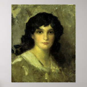 Whistler - Head Of A Young Woman Poster