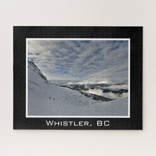 Whistler Mountain BC Canada Chairlift Ski Snow Jigsaw Puzzle (Horizontal)
