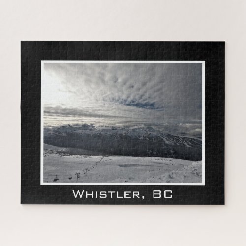 Whistler Mountain BC Canada Chairlift Ski Snow Jigsaw Puzzle