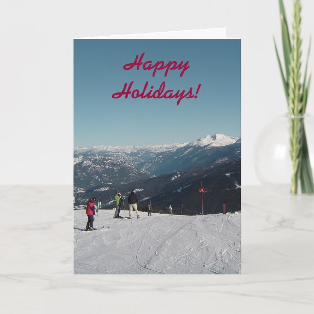 Whistler Mountain Christmas Holiday Card (Front)