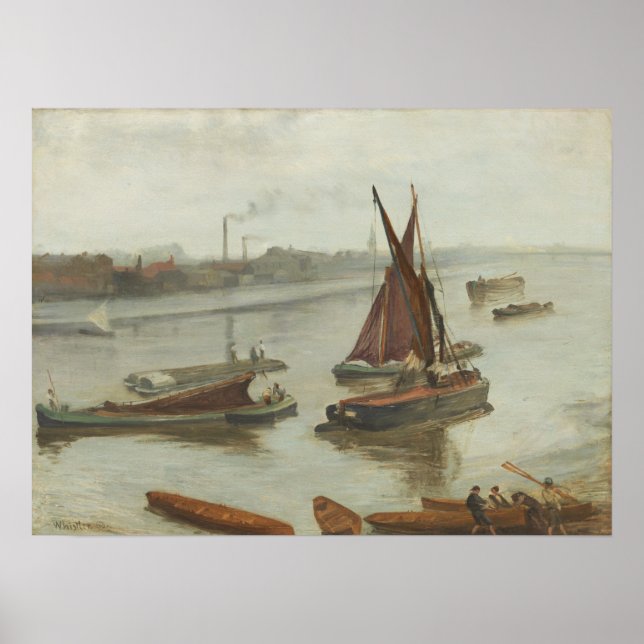 Whistler - Old Battersea Reach Poster (Front)