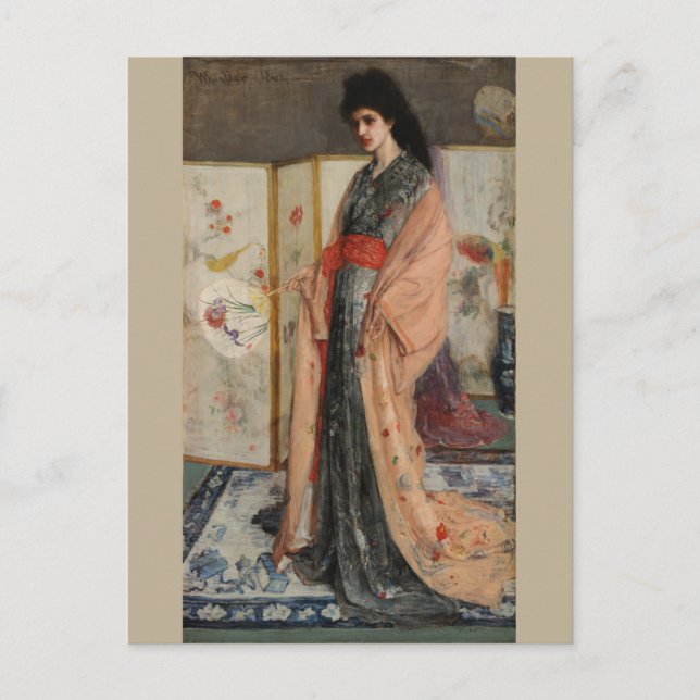 Whistler,  The Princess from the Land of Porcelain Postcard (Front)