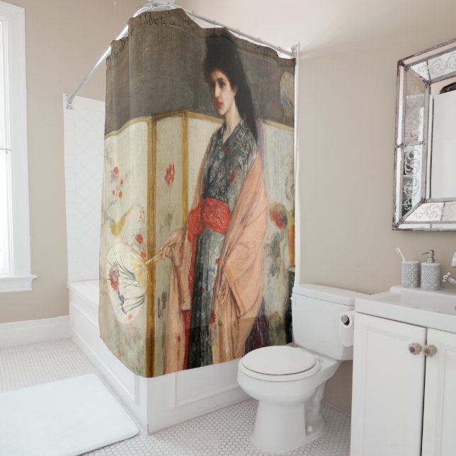 Whistler - The Princess from the Land of Porcelain Shower Curtain (In Situ)