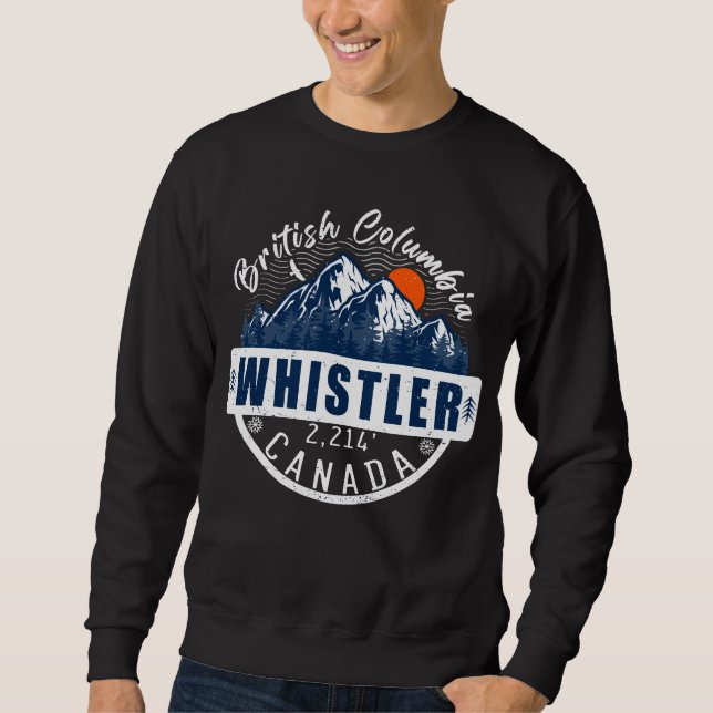 Whistler Vancouver,British Columbia - Canada - Ski Sweatshirt (Front)