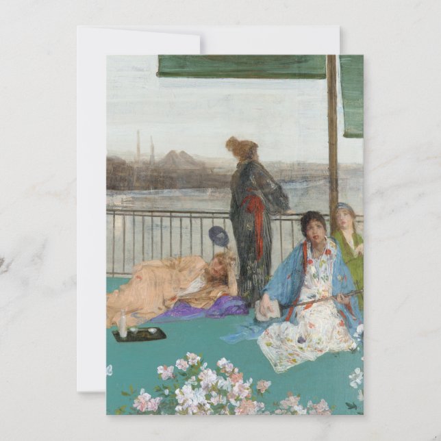 Whistler - Variations in Flesh Colour and Green Thank You Card (Front)