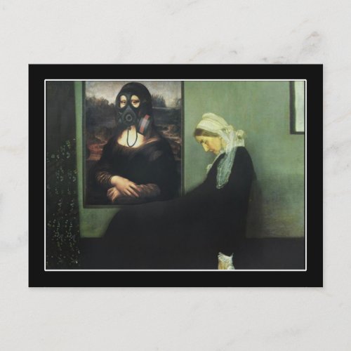 Whistlers Mother Got Gassed _ by Mona Lisa Postcard