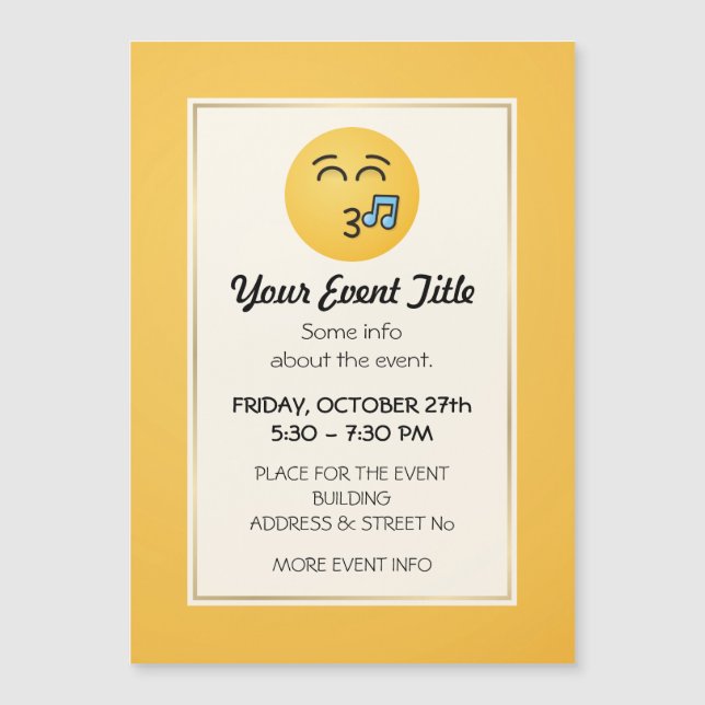 Whistling Face with Smiling Eyes (Front)