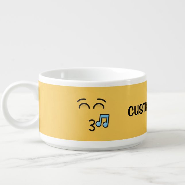 Whistling Face with Smiling Eyes Bowl (Right)