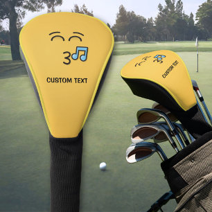 Whistling Face with Smiling Eyes Golf Head Cover