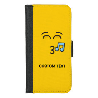 Whistling Face with Smiling Eyes iPhone Wallet