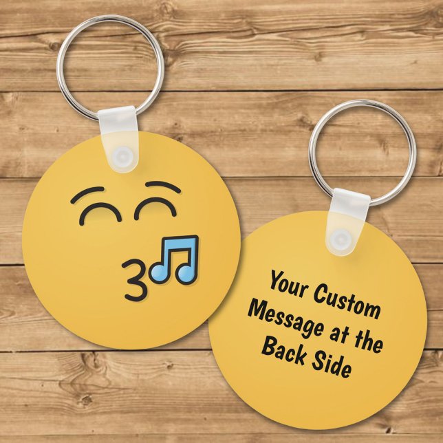 Whistling Face with Smiling Eyes Keychain (Creator Uploaded)