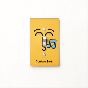 Whistling Face with Smiling Eyes Light Switch Cove Cover