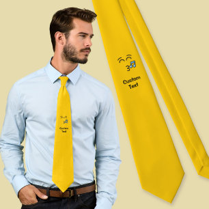 Whistling Face with Smiling Eyes Neck Tie