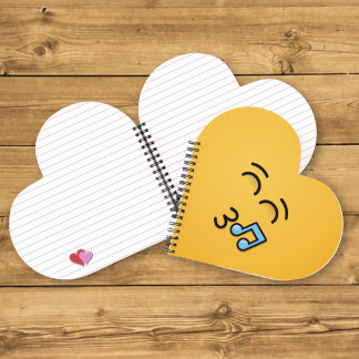 Whistling Face with Smiling Eyes Notebook