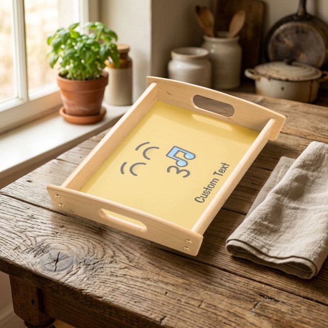 Whistling Face with Smiling Eyes Serving Tray (Creator Uploaded)