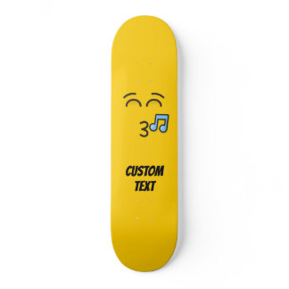 Whistling Face with Smiling Eyes Skateboard