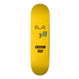 Whistling Face with Smiling Eyes Skateboard